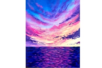 Paint Nite: Cloudy Ocean Sunset